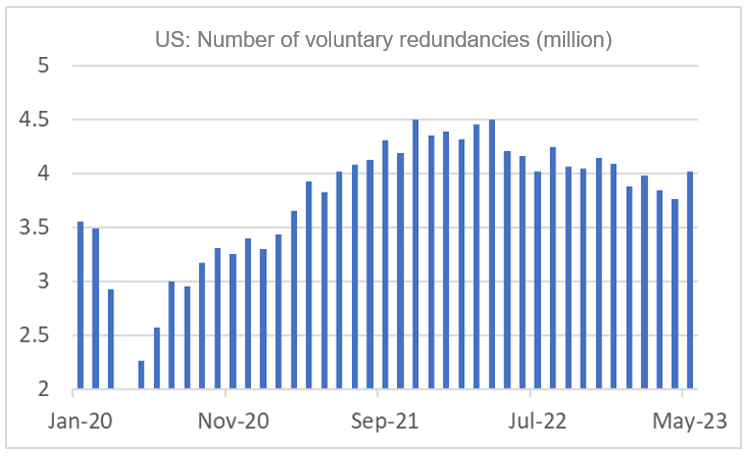 Finance4Learning - US - Number of Voluntary Redundancies (million)