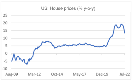 US: House prices (% y-o-y)
