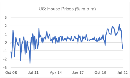 Finance4Learning | US: House Prices (% m-o-m)